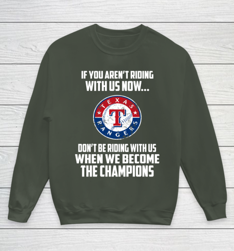 MLB Texas Rangers Baseball We Become The Champions Youth Sweatshirt 8