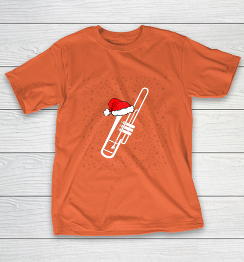 Christmas Gift Trombone Santa Trombone Funny Xmas Pajama T-Shirt 4