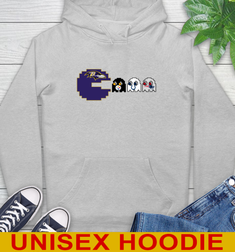 Baltimore Ravens NFL Football Pac Man Champion Hoodie 6