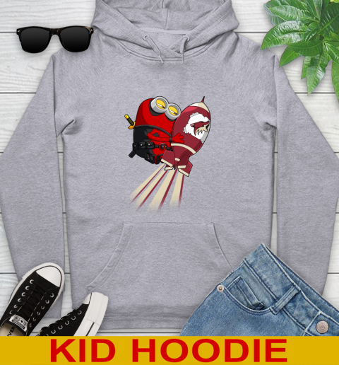 NHL Hockey Arizona Coyotes Deadpool Minion Marvel Shirt Youth Hoodie 6