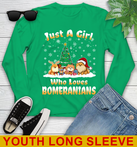 Christmas Just a girl who love pomeranians dog pet lover 123