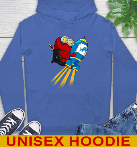 NFL Football Detroit Lions Deadpool Minion Marvel Shirt Hoodie 9