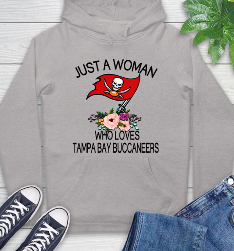 NFL Just A Woman Who Loves Tampa Bay Buccaneers Football Sports Hoodie 10
