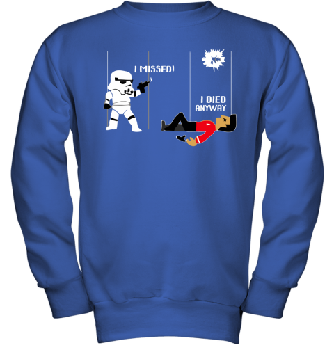 6sj3 star wars star trek a stormtrooper and a redshirt in a fight shirts youth sweatshirt 47 front royal
