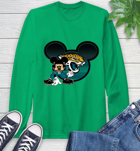 NFL Jacksonville Jaguars Mickey Mouse Disney Football T Shirt Long Sleeve T-Shirt 7