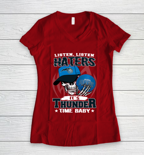 Listen Haters It is MAGIC Time Baby NBA Women's V-Neck T-Shirt 8