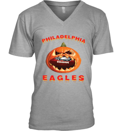 NFL Philadelphia Eagles Halloween Pumpkin Football Sports T Shirt