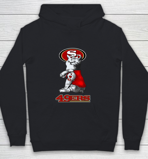 NFL Football My Cat Loves San Francisco 49ers Youth Hoodie