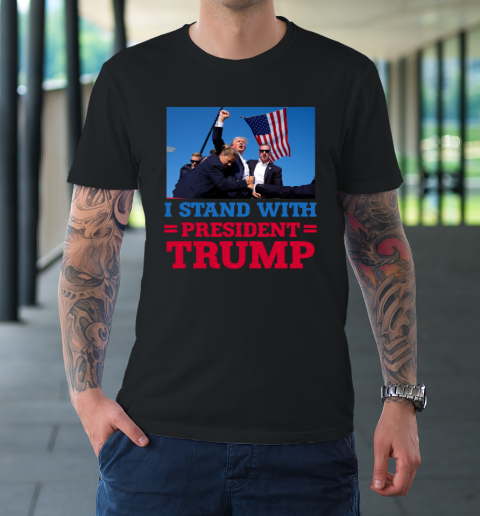 Trump Shot Shirt I Stand With President Trump T-Shirt