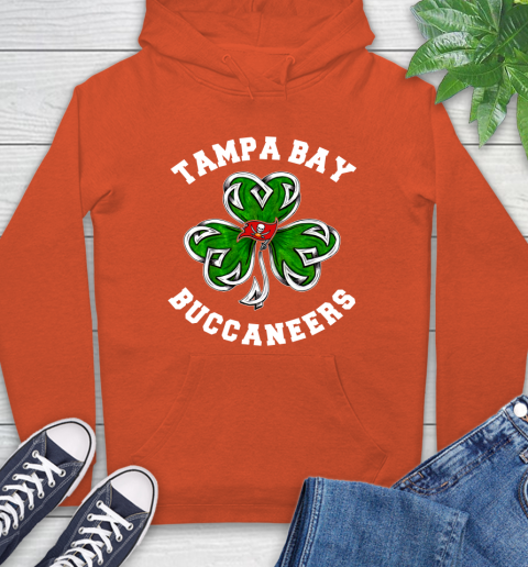 NFL Tampa Bay Buccaneers Three Leaf Clover St Patrick's Day Football Sports Hoodie 4
