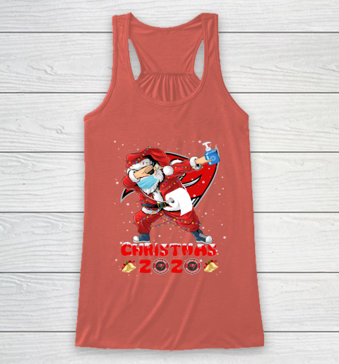 Tampa Bay Buccaneers Funny Santa Claus Dabbing Christmas 2020 NFL Racerback Tank 3