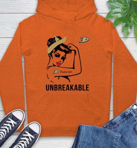 NHL Anaheim Ducks Girl Unbreakable Hockey Sports Hoodie 3