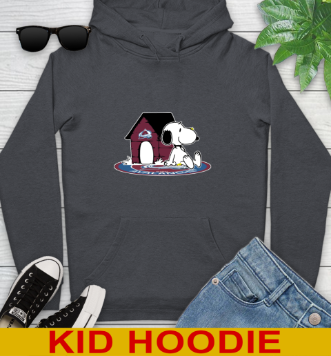 NHL Hockey Colorado Avalanche Snoopy The Peanuts Movie Shirt Youth Hoodie 9