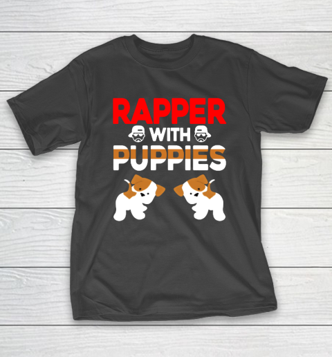 Rapper With Puppies Cute Dog Rap T-Shirt