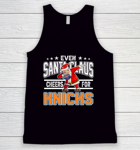 New York Knicks Even Santa Claus Cheers For Christmas NBA Tank Top