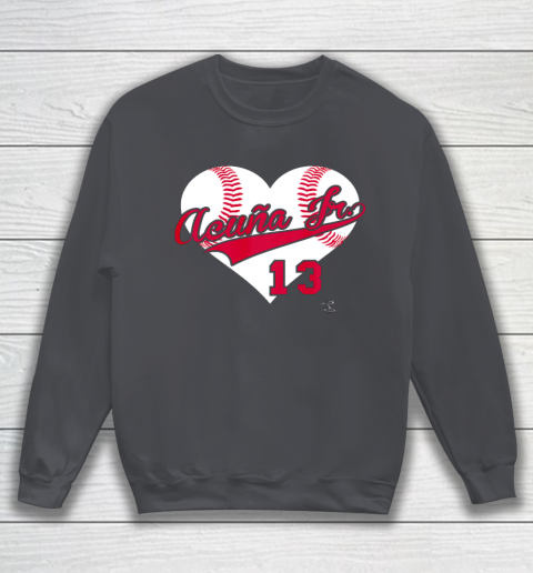 Ronald Acuna Jr Baseball Heart Gameday Sweatshirt 4