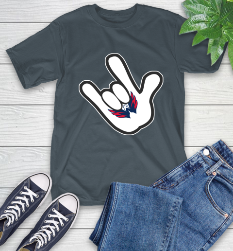 Washington Capitals NHL Hockey Mickey Rock Hand Disney T-Shirt 9