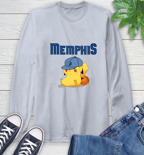 NBA Pikachu Basketball Sports Memphis Grizzlies Long Sleeve T-Shirt 6