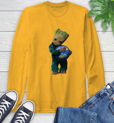 NBA Groot Guardians Of The Galaxy Basketball Sports Denver Nuggets Long Sleeve T-Shirt 3