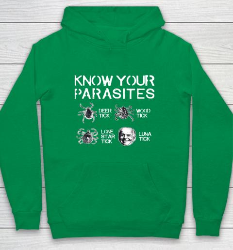 Know Your Parasites Funny Joe Biden Luna Tick Youth Hoodie 4