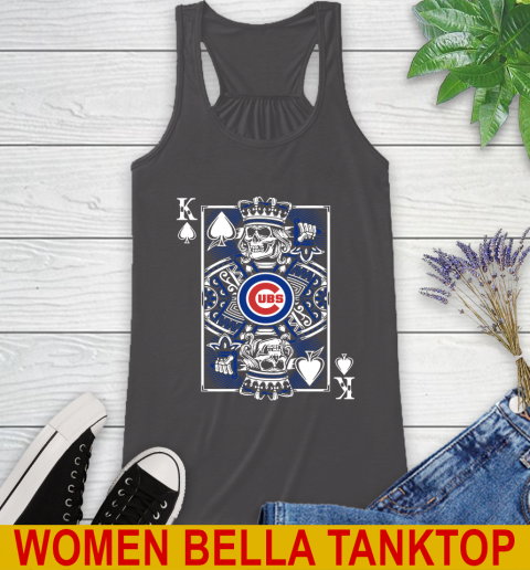 Chicago Cubs MLB Baseball The King Of Spades Death Cards Shirt Racerback Tank 10