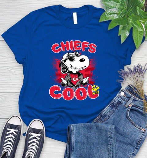 NFL Football Kansas City Chiefs Cool Snoopy Shirt Women's T-Shirt 10