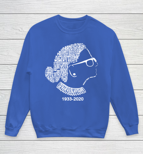Notorious RBG 1933  2020 Shirt Ruth Bader Ginsburg RIP Youth Sweatshirt 6