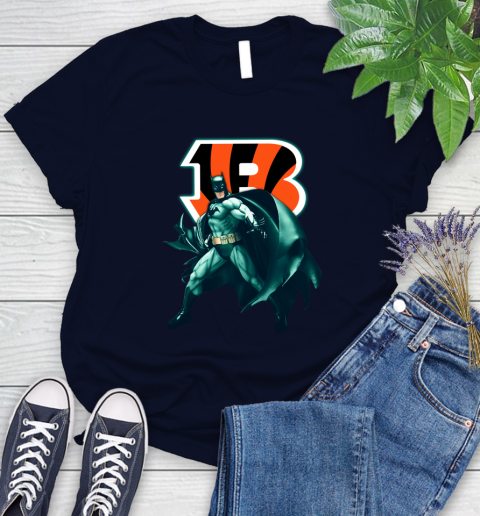 NFL Batman Football Sports Cincinnati Bengals Women's T-Shirt 3