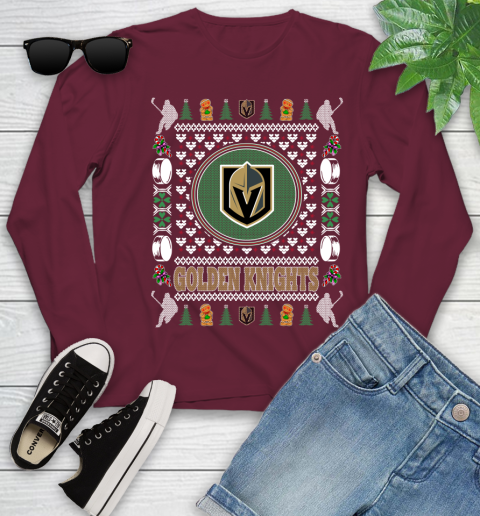 Vegas Golden Knights Merry Christmas NHL Hockey Loyal Fan Ugly Shirt 129