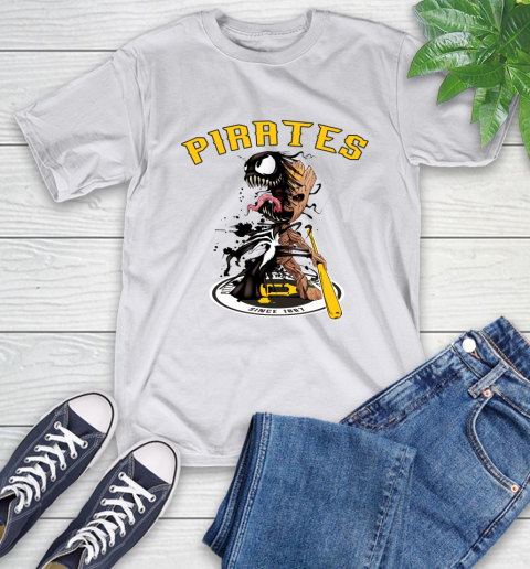 MLB Pittsburgh Pirates Baseball Venom Groot Guardians Of The Galaxy T-Shirt 12