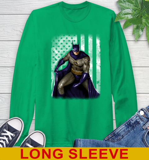 Baltimore Ravens NFL Football Batman DC American Flag Shirt Long Sleeve T-Shirt 8