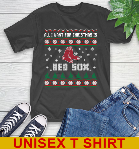 MLB All I Want For Christmas Is Boston Red Sox Baseball Sports