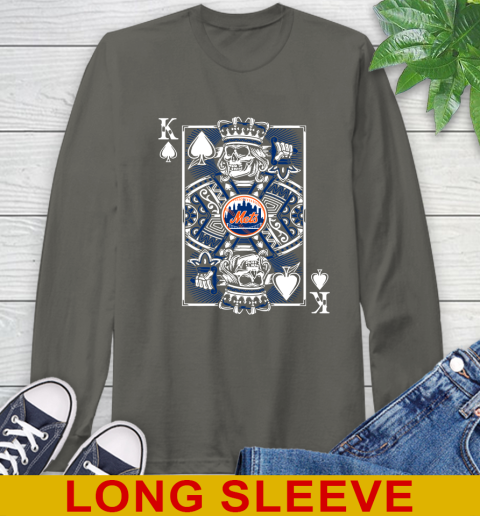 New York Mets MLB Baseball The King Of Spades Death Cards Shirt Long Sleeve T-Shirt 10