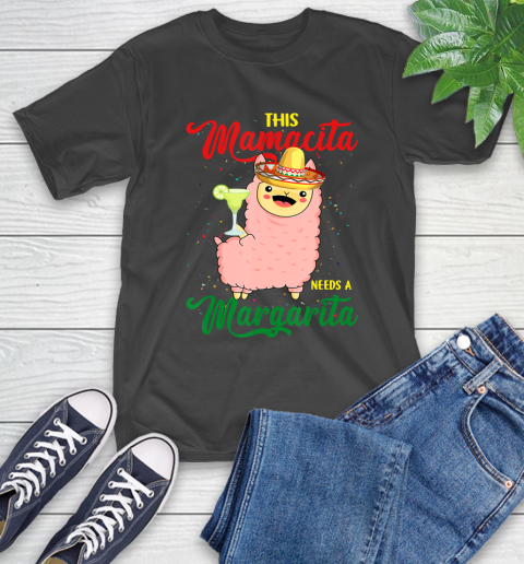 Nurse Shirt This Mamacita needs a Margarita Llama T Shirt T-Shirt