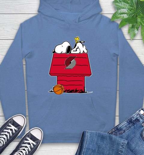 Portland Trail Blazers NBA Basketball Snoopy Woodstock The Peanuts Movie Hoodie 11