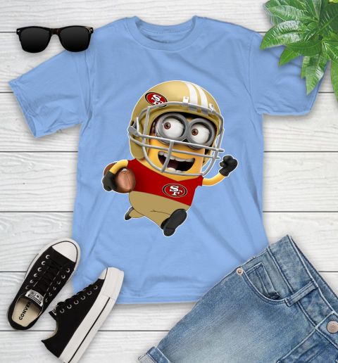 NFL San Francisco 49ers Minions Disney Football Sports Youth T-Shirt 11