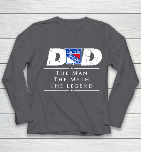 New York Rangers NHL Ice Hockey Dad The Man The Myth The Legend Youth Long Sleeve 6