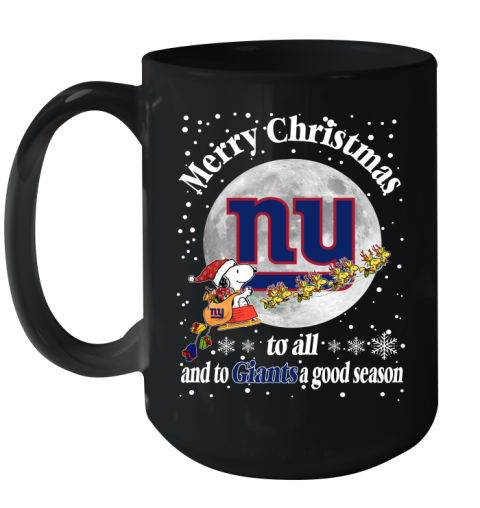 New York Giants Merry Christmas To All And To Giants A Good Season NFL Football Sports Ceramic Mug 15oz