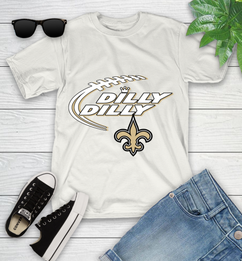 NFL New Orleans Saints Dilly Dilly Football Sports Youth T-Shirt