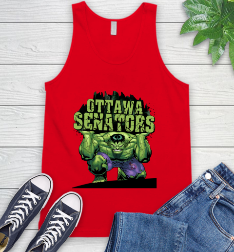 Ottawa Senators NHL Hockey Incredible Hulk Marvel Avengers Sports Tank Top - Image 7