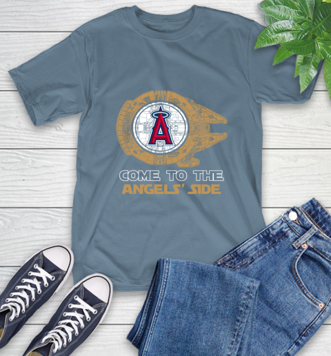 MLB Come To The Los Angeles Angels Side Star Wars Baseball Sports T-Shirt 8