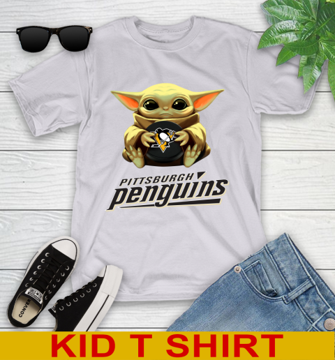 NHL Hockey Pittsburgh Penguins Star Wars Baby Yoda Shirt 105
