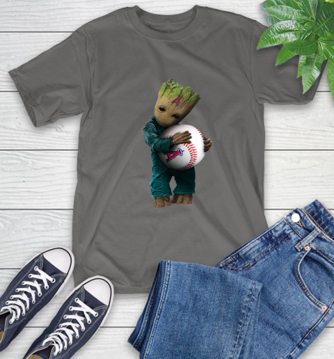 MLB Groot Guardians Of The Galaxy Baseball Sports Los Angeles Angels T-Shirt 9
