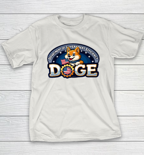 Funny DOGE Crypto Meme Department of Government Efficiency Youth T-Shirt 9