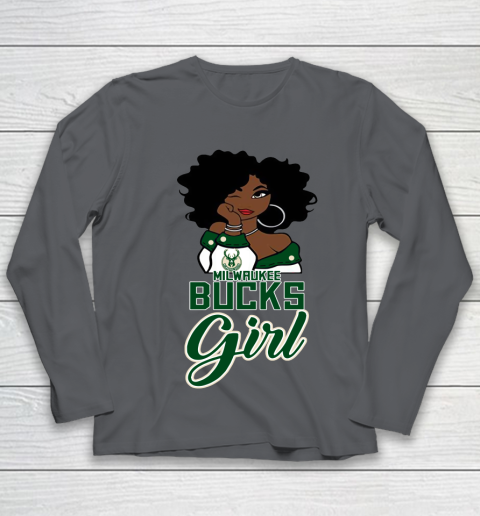 Milwaukee Bucks Girl NBA Youth Long Sleeve 8