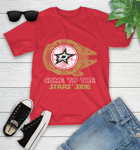 NHL Come To The Dallas Stars Wars Hockey Sports Youth T-Shirt 13