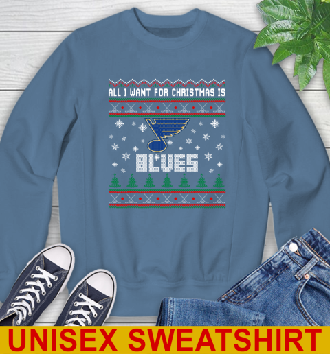 St.Louis Blues NHL Hockey All I Want For Christmas Is My Team Sports 34