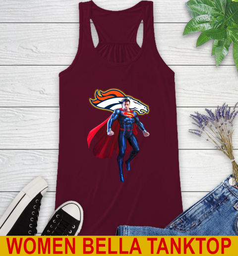 NFL Superman DC Sports Football Denver Broncos Racerback Tank 3
