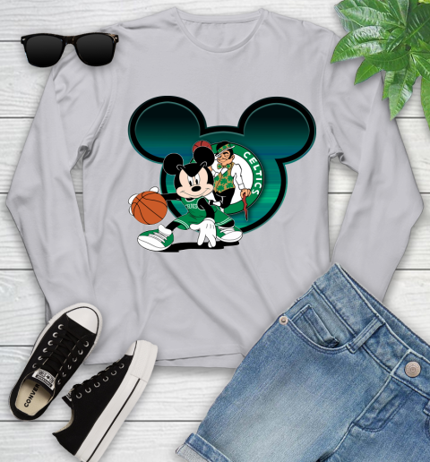 NBA Boston Celtics Mickey Mouse Disney Basketball Youth Long Sleeve 5