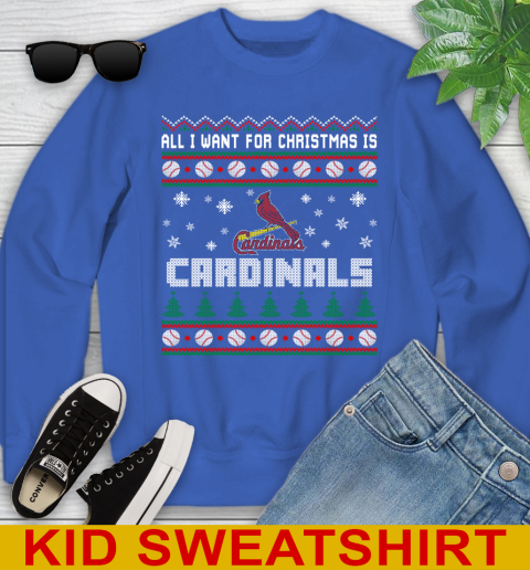 MLB All I Want For Christmas Is St.Louis Cardinals Baseball Sports 114